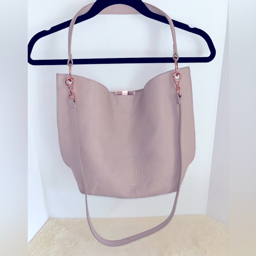 Ted Baker London Candiee Soft Grain Leather Tote And Handbag  Pale Pink